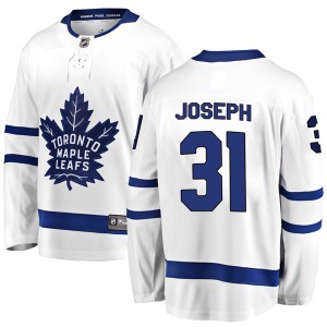 Men's Toronto Maple Leafs Curtis Joseph Fanatics Branded Breakaway Away Jersey - White