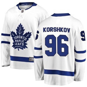 Men's Toronto Maple Leafs Egor Korshkov Fanatics Branded Breakaway Away Jersey - White