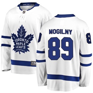 Men's Toronto Maple Leafs Alexander Mogilny Fanatics Branded Breakaway Away Jersey - White