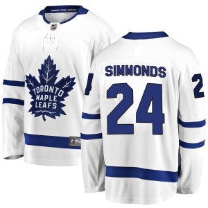 Men's Toronto Maple Leafs Wayne Simmonds Fanatics Branded Breakaway Away Jersey - White