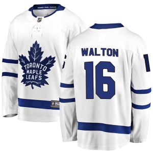 Men's Toronto Maple Leafs Mike Walton Fanatics Branded Breakaway Away Jersey - White