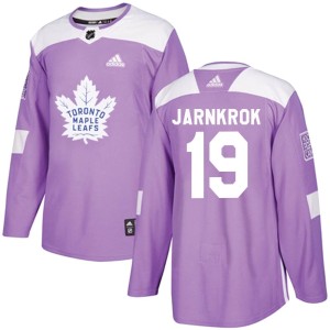 Men's Toronto Maple Leafs Calle Jarnkrok Adidas Authentic Fights Cancer Practice Jersey - Purple