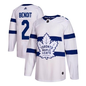 Youth Toronto Maple Leafs Simon Benoit Adidas Authentic 2018 Stadium Series Jersey - White