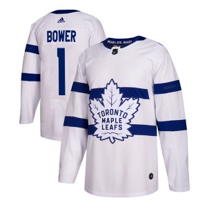 Youth Toronto Maple Leafs Johnny Bower Adidas Authentic 2018 Stadium Series Jersey - White