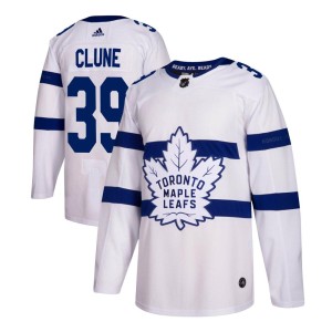 Youth Toronto Maple Leafs Rich Clune Adidas Authentic 2018 Stadium Series Jersey - White