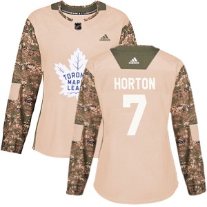 Women's Toronto Maple Leafs Tim Horton Adidas Authentic Veterans Day Practice Jersey - Camo