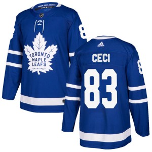 Youth Toronto Maple Leafs Cody Ceci Adidas Authentic Home Jersey - Blue