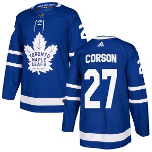 Youth Toronto Maple Leafs Shayne Corson Adidas Authentic Home Jersey - Blue