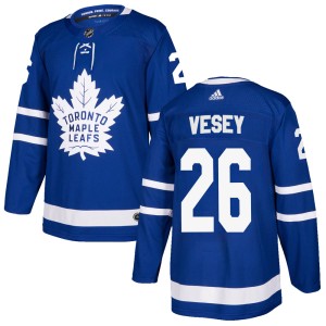 Youth Toronto Maple Leafs Jimmy Vesey Adidas Authentic Home Jersey - Blue
