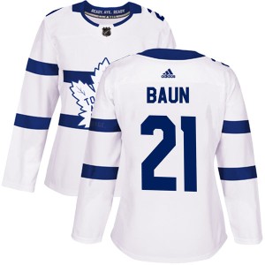 Women's Toronto Maple Leafs Bobby Baun Adidas Authentic 2018 Stadium Series Jersey - White