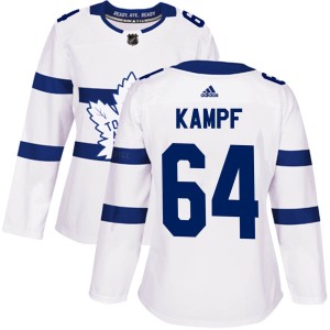 Women's Toronto Maple Leafs David Kampf Adidas Authentic 2018 Stadium Series Jersey - White