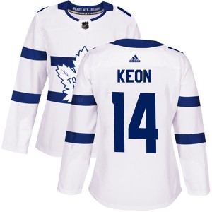 Women's Toronto Maple Leafs Dave Keon Adidas Authentic 2018 Stadium Series Jersey - White