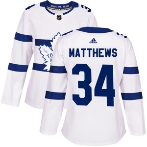 Women's Toronto Maple Leafs Auston Matthews Adidas Authentic 2018 Stadium Series Jersey - White