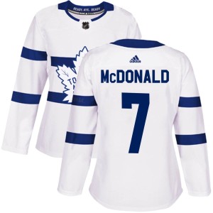 Women's Toronto Maple Leafs Lanny McDonald Adidas Authentic 2018 Stadium Series Jersey - White