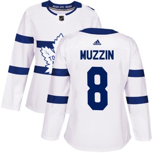 Women's Toronto Maple Leafs Jake Muzzin Adidas Authentic 2018 Stadium Series Jersey - White