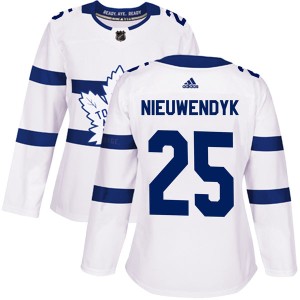 Women's Toronto Maple Leafs Joe Nieuwendyk Adidas Authentic 2018 Stadium Series Jersey - White