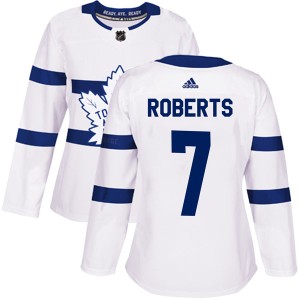 Women's Toronto Maple Leafs Gary Roberts Adidas Authentic 2018 Stadium Series Jersey - White