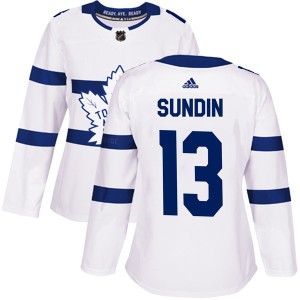 Women's Toronto Maple Leafs Mats Sundin Adidas Authentic 2018 Stadium Series Jersey - White