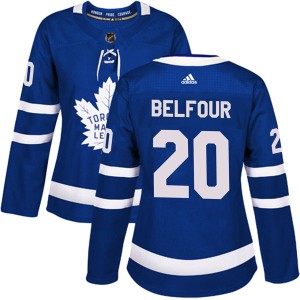 Women's Toronto Maple Leafs Ed Belfour Adidas Authentic Home Jersey - Blue