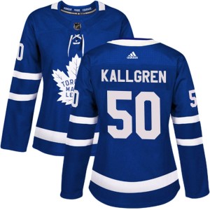 Women's Toronto Maple Leafs Erik Kallgren Adidas Authentic Home Jersey - Blue