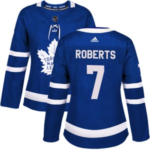Women's Toronto Maple Leafs Gary Roberts Adidas Authentic Home Jersey - Blue
