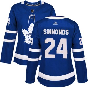Women's Toronto Maple Leafs Wayne Simmonds Adidas Authentic Home Jersey - Blue