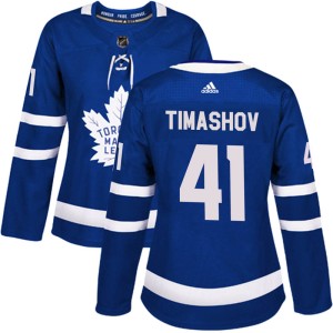 Women's Toronto Maple Leafs Dmytro Timashov Adidas Authentic Home Jersey - Blue