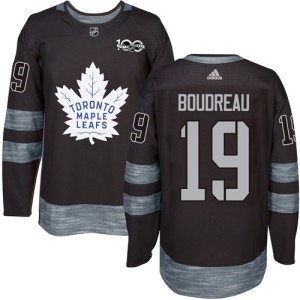 Men's Toronto Maple Leafs Bruce Boudreau Adidas Authentic 1917-2017 100th Anniversary Jersey - Black