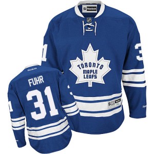 Men's Toronto Maple Leafs Grant Fuhr Reebok Premier New Third Jersey - Royal Blue