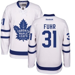 Men's Toronto Maple Leafs Grant Fuhr Reebok Premier Away Jersey - White