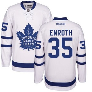 Men's Toronto Maple Leafs Jhonas Enroth Reebok Authentic Away Jersey - White