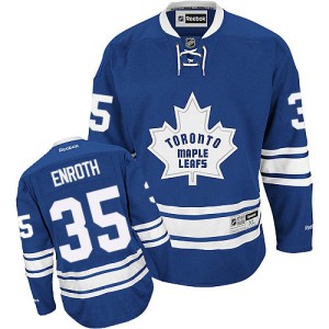 Men's Toronto Maple Leafs Jhonas Enroth Reebok Premier New Third Jersey - Royal Blue