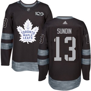 Men's Toronto Maple Leafs Mats Sundin Adidas Authentic 1917-2017 100th Anniversary Jersey - Black