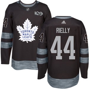Men's Toronto Maple Leafs Morgan Rielly Adidas Authentic 1917-2017 100th Anniversary Jersey - Black