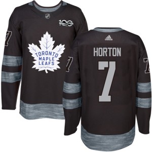 Men's Toronto Maple Leafs Tim Horton Adidas Authentic 1917-2017 100th Anniversary Jersey - Black