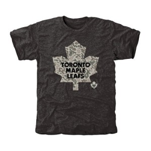 Men's Toronto Maple Leafs Rink Warrior Tri-Blend T-Shirt - Black