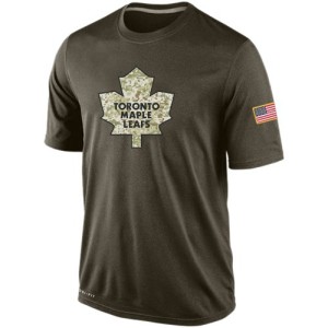 Men's Toronto Maple Leafs Nike Salute To Service KO Performance Dri-FIT T-Shirt - Olive