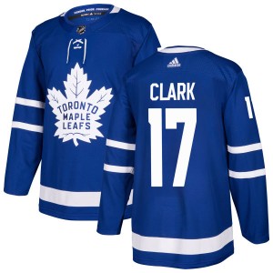 Men's Toronto Maple Leafs Wendel Clark Adidas Authentic Jersey - Blue