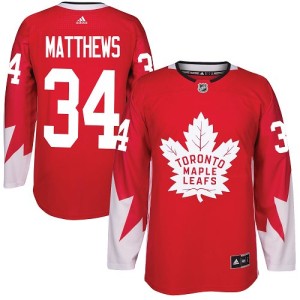 Youth Toronto Maple Leafs Auston Matthews Adidas Authentic Alternate Jersey - Red