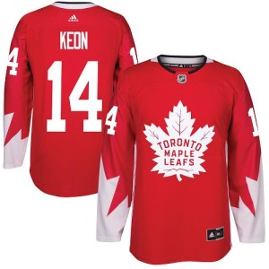 Youth Toronto Maple Leafs Dave Keon Adidas Authentic Alternate Jersey - Red