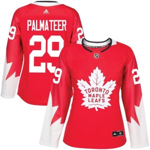Women's Toronto Maple Leafs Mike Palmateer Adidas Authentic Alternate Jersey - Red