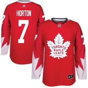 Youth Toronto Maple Leafs Tim Horton Adidas Authentic Alternate Jersey - Red