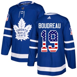 Men's Toronto Maple Leafs Bruce Boudreau Adidas Authentic USA Flag Fashion Jersey - Royal Blue